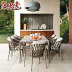 Outdoor Table And Chair Combination Modern Simple Courtyard Garden Outdoor Terrace Leisure Rattan Furniture Balcony Rattan Chair