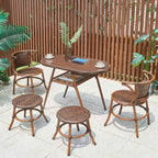 Outdoor Garden Leisure Rattan Chair Three Piece Set Courtyard Balcony Tables And Chairs Milk Tea Shop Coffee Shop Outdoor Tables And Chairs Combination