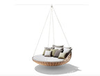 Outdoor Home Stay Bird's Nest Swing Rattan Round Hammock Hanging Chair Garden Double Basket Hammock Sofa Round Bed