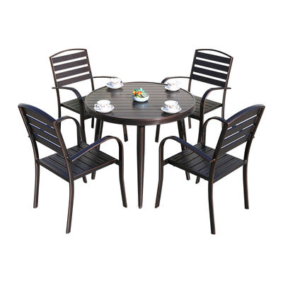 Outdoor Tables And Chairs Outdoor Villa Courtyard Open Balcony Terrace Leisure Cast Aluminum Tables And Chairs Combination All Aluminum Alloy Tables And Chairs