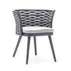 Nordic Rattan Sofa Courtyard Outdoor Rattan Chair Sofa Combination Hotel Outdoor Leisure Ribbon Furniture