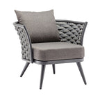 Nordic Rattan Sofa Courtyard Outdoor Rattan Chair Sofa Combination Hotel Outdoor Leisure Ribbon Furniture