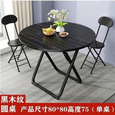 Folding Table Household Dining Table Simple Round Table Four Person Square Table Small Family Portable Outdoor Stall Balcony Table