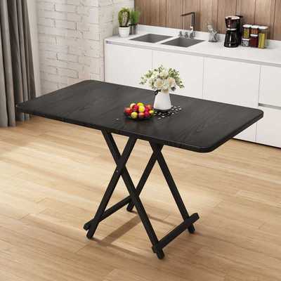 Folding Table Household Dining Table Simple Small Square Table 4-person Table Small Family Portable Outdoor Stall Balcony Table