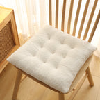 Plush Cushion Household Dining Chair Cushion Thickening Warm Office Student Chair Cushion