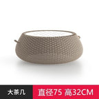 Nordic Outdoor Sofa Balcony Courtyard Rattan Chair Hotel Villa Leisure Rattan Sofa Chair Three Piece Rattan Sofa