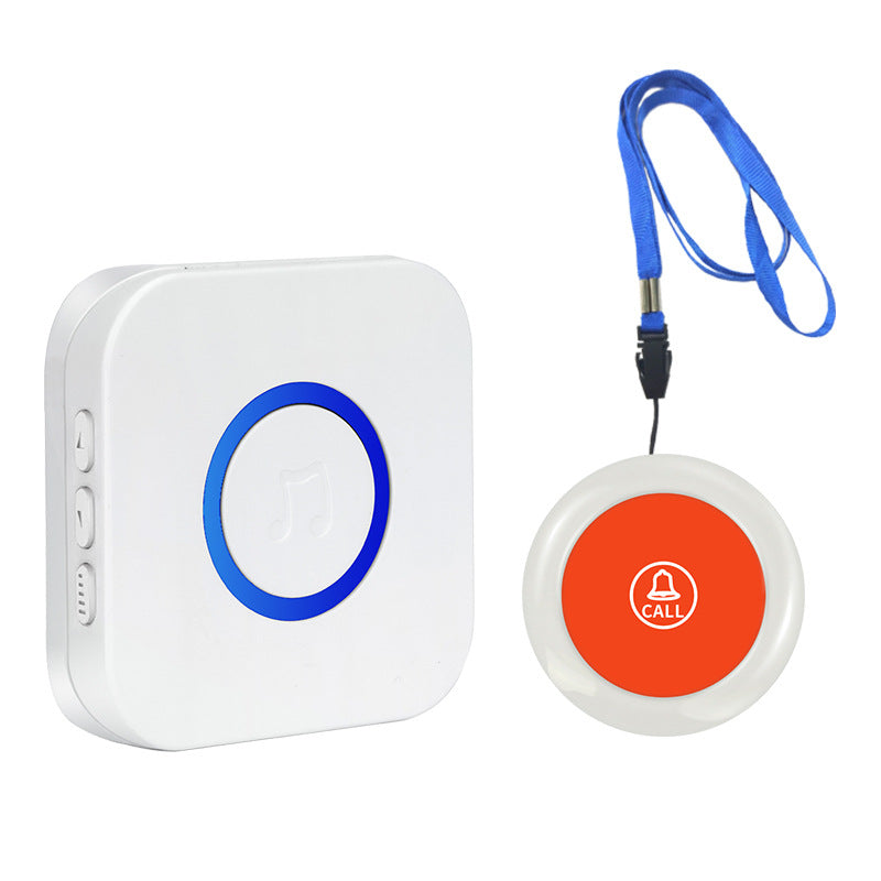 Cord type button elderly pager wireless remote help device patient care bell emergency call bell