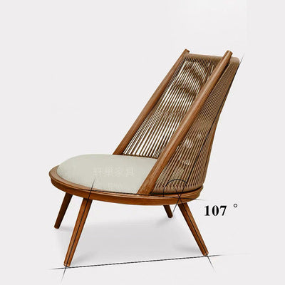 Balcony Leisure Table And Chair Combination Rattan Single Sofa Chair Outdoor Courtyard Garden Terrace Rattan Chair Tea Table Set