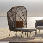 Leisure Balcony Small Sofa Bird's Nest Landing Garden Villa Rattan Chair Lazy Bed Outdoor Indoor Resort Furniture