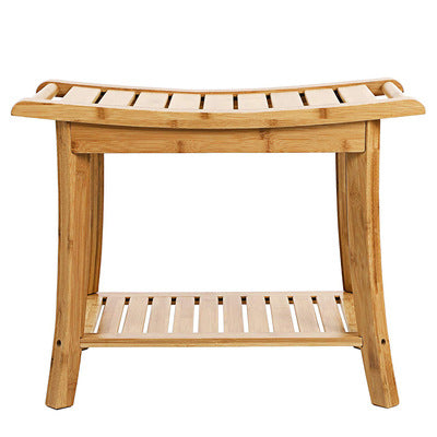 Bamboo Hotel Household Bathroom Stool Bathroom Stool Towel Stool Non Slip Stool Storage Stool