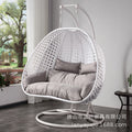 Outdoor Leisure Bird's Nest Double Basket Hanging Chair Modern Simple Balcony Courtyard Swing Rattan Rocking Chair Hammock