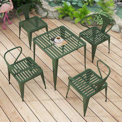 Leisure Outdoor Table And Chair Combination Iron Art Open-air Garden Table Terrace Outdoor Courtyard Balcony Table And Chair Table And Chair