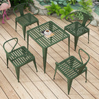 Leisure Outdoor Table And Chair Combination Iron Art Open-air Garden Table Terrace Outdoor Courtyard Balcony Table And Chair Table And Chair