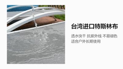 Direct Supply Outdoor Beach Chair Seaside Swimming Pool Hotel Teslin Bed Beach Leisure Lounge Chair With Armrest