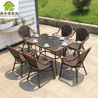 Outdoor Rattan Chair Balcony Table And Chair Set