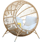 Outdoor Rattan Woven Bird's Nest Leisure Lazy Rattan Chair Circular Landing Studio Children's Photography Props Swing Home Stay Balcony