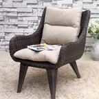 Rattan Chair Three Piece Set Balcony Small Table And Chair Leisure Outdoor Courtyard Tea Table Combination Outdoor Terrace Rattan Armchair