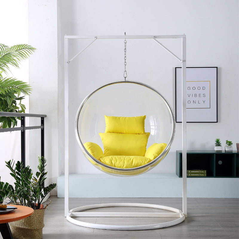 Hanging Ball Transparent Bubble Chair Hemispherical Chair Hanging Chair Acrylic Hanging Basket Bird's Nest Swing Hanging Ball Glass Chair