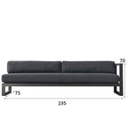 Nordic Cast Aluminum Alloy Sofa Terrace Balcony Courtyard Flat Outdoor Loft Commercial Street Modern Sofa Coffee Table Combination