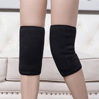 Knee protector, warm men and women, old people, thickened plush paint cover, gluing, double-layer composite cashmere like Velcro