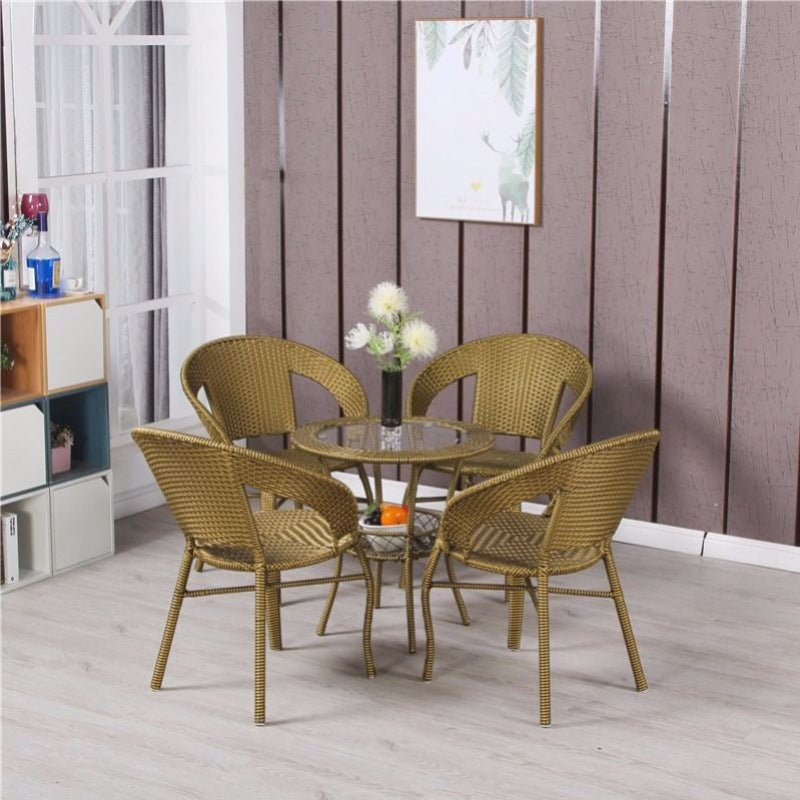Outdoor Patio Side Table - Wicker Patio Bistro Set