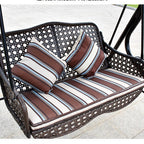 Outdoor Courtyard Double Basket Swing Household Rocking Chair Balcony Chair Garden Rattan Chair Iron Leisure Outdoor Swing