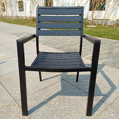 Outdoor Plastic Wood Table And Chair Combination Coffee Shop Outdoor Garden With Night Accommodation Rattan Tables And Chairs