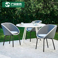 Simple Leisure Garden Rattan Chair Tea Table Furniture Outdoor Balcony Tables And Chairs Round Rattan Nordic Courtyard Outdoor Combination