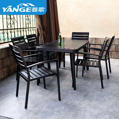 Outdoor Tables And Chairs Outdoor Villa Courtyard Open Balcony Terrace Leisure Cast Aluminum Tables And Chairs Combination All Aluminum Alloy Tables And Chairs