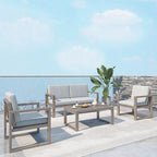 Outdoor Sofa Combination Leisure Aluminum Alloy American Tea Table Balcony Garden Terrace Courtyard Outdoor Furniture