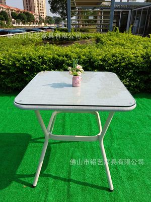 Nordic Rattan Woven Plastic Wood Aluminum Alloy Outdoor Restaurant Balcony Coffee Shop Set Tables Chairs And Tables