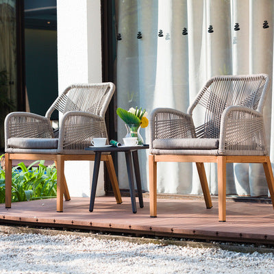 Rattan Woven Outdoor Sofa Combination Courtyard Hotel B B Outdoor Furniture Outdoor Leisure Tables And Chairs Rattan Chair Dining Chair Sunscreen