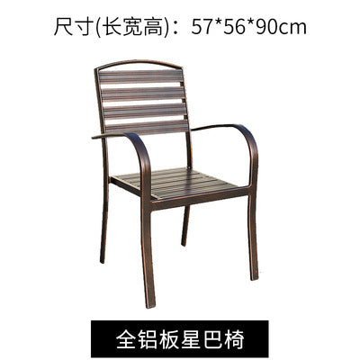 Outdoor Tables And Chairs Outdoor Villa Courtyard Open Balcony Terrace Leisure Cast Aluminum Tables And Chairs Combination All Aluminum Alloy Tables And Chairs