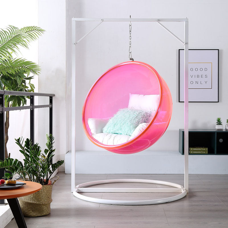 Hanging Ball Transparent Bubble Chair Hemispherical Chair Hanging Chair Acrylic Hanging Basket Bird's Nest Swing Hanging Ball Glass Chair