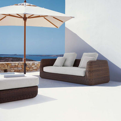Outdoor Rattan Chair Sofa Pastoral Leisure Rattan Cloth Sofa Combination Large And Small Family Living Room Corner Rattan Sofa