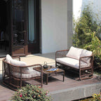 Outdoor Rattan Chair Sofa Leisure Rattan Sofa Combination Rattan Art Furniture Home Stay Sales Department Garden Landscape Rattan Sofa