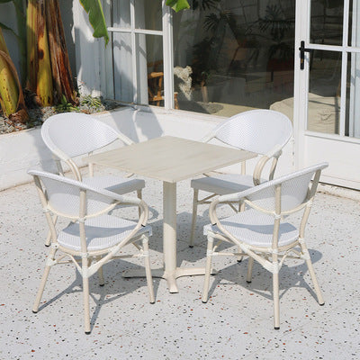 Outdoor Courtyard Net Cloth Table And Chair Combination Outdoor Open-air Cafe Milk Tea Shop Leisure Chair Balcony Garden Set