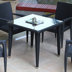 Rattan Chair Outdoor Table And Chair Combination Leisure Furniture Balcony Rattan Woven Outdoor Courtyard Seat Outdoor Five Piece Suit