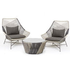 Outdoor Leisure Chair Balcony Rattan Chair Three Piece Set Indoor Courtyard Garden Rattan Sofa Small Tea Table Combination