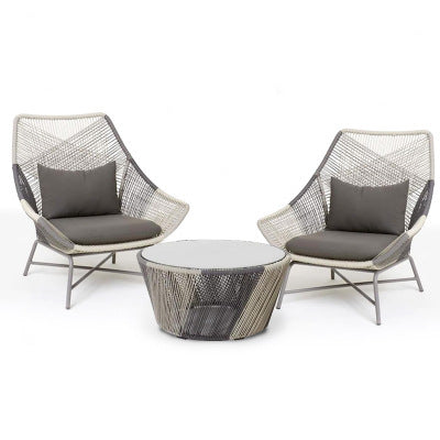Outdoor Leisure Chair Balcony Rattan Chair Three Piece Set Indoor Courtyard Garden Rattan Sofa Small Tea Table Combination