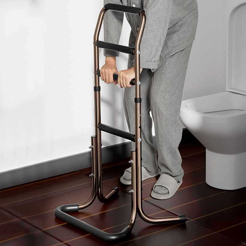 Aluminum alloy rising booster movable multi-function punching free armrest elderly bedside rising aid