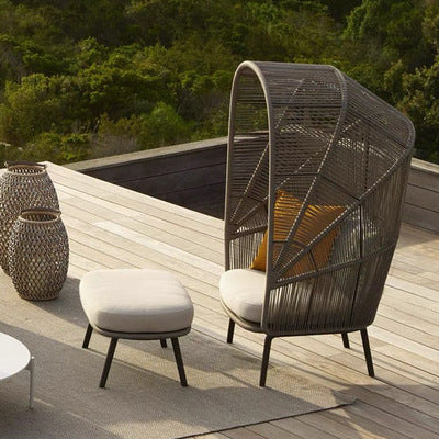 Leisure Balcony Small Sofa Bird's Nest Landing Garden Villa Rattan Chair Lazy Bed Outdoor Indoor Resort Furniture