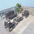 Outdoor Sofa Combination Leisure Aluminum Alloy American Tea Table Balcony Garden Terrace Courtyard Outdoor Furniture
