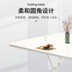 Folding Table Household Dining Table Simple Round Table Four Person Square Table Small Family Portable Outdoor Stall Balcony Table