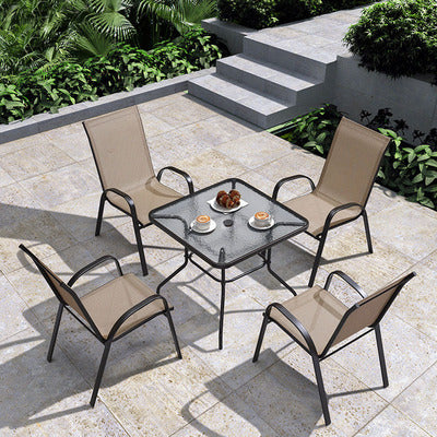 Outdoor Tables And Chairs Courtyard Outdoor Seats Garden Leisure Furniture Outdoor Balcony Teslin Waterproof External Swing Armchair
