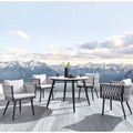 Nordic Outdoor Furniture Balcony Model Room Rattan Sofa Table And Chair Combination Garden Hotel Villa Courtyard Rattan Chair