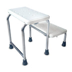 Elderly Bathing Chair Non slip Bathing Bathroom Toilet Small Bench Stepping Ottoman Walking Aid Arm Four corner Crutches
