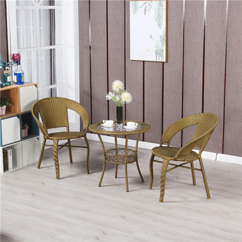 Outdoor Patio Side Table - Wicker Patio Bistro Set