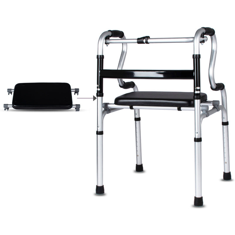 Aluminium Quadrangular Crutch Walking Aid for the Elderly and Disabled - 7012