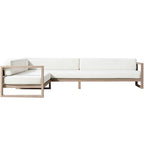 Outdoor Solid Wood Sofa Combination Outdoor Garden Courtyard Teak Home Stay Furniture Outdoor Waterproof Leisure Coffee Table Hotel